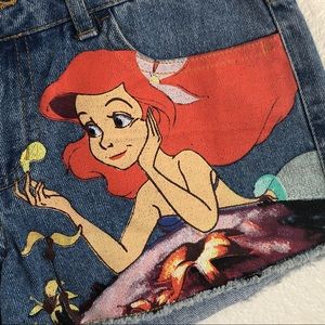Disney Shorts - Disney Ariel Little Mermaid Denim Cutoff Shorts Disney Shorts - Disney Ariel Little Mermaid Denim Cutoff Shorts
